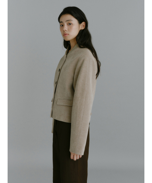Yuje（ユジェ）の「CODUROY PADDING JACKET (2color)（その他アウター・レディース・ブラック/Beige・FREE）」の13枚目の写真