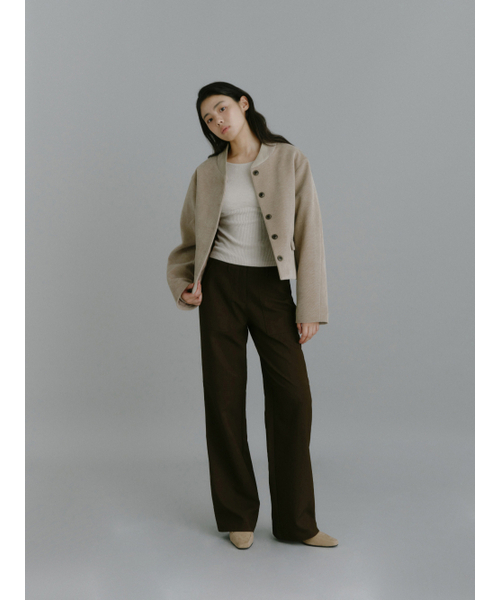 Yuje（ユジェ）の「CODUROY PADDING JACKET (2color)（その他アウター・レディース・ブラック/Beige・FREE）」の17枚目の写真