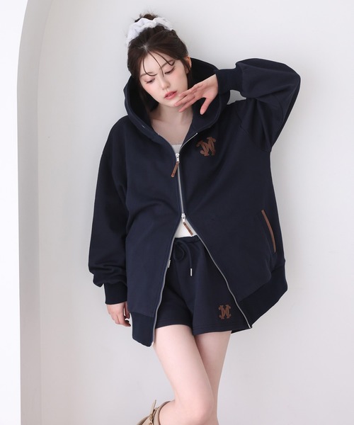 one after another NICE CLAUP(ワンアフターアナザーナイスクラップ)の「セットで着れる/カットショートパンツ(その他パンツ・レディース・ネイビー/杢グレー/アイボリー・FREE)」の8枚目の写真