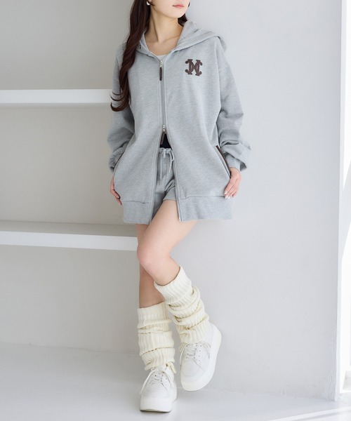 one after another NICE CLAUP(ワンアフターアナザーナイスクラップ)の「セットで着れる/カットショートパンツ(その他パンツ・レディース・ネイビー/杢グレー/アイボリー・FREE)」の18枚目の写真