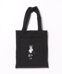 「glanta」SUPER HAKKA×保坂優子 「このドレス」プリント+刺繍 中綿入りトートバッグ