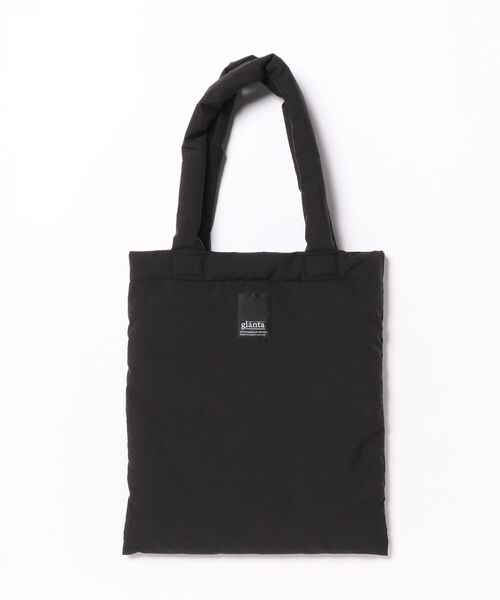 SUPER HAKKA(スーパーハッカ)の「「glanta」SUPER HAKKA×保坂優子 「このドレス」プリント+刺繍 中綿入りトートバッグ(トートバッグ・レディース・ベージュ/ブラック・FREE)」の3枚目の写真