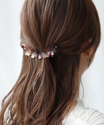 Cream dot.（クリームドット）の「大人っぽいニュアンスカラーのフラワーバナナクリップ（バレッタ/ヘアクリップ）」