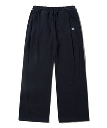 TWO TUCK WIDE TAG SWEAT PANTS - NAVY