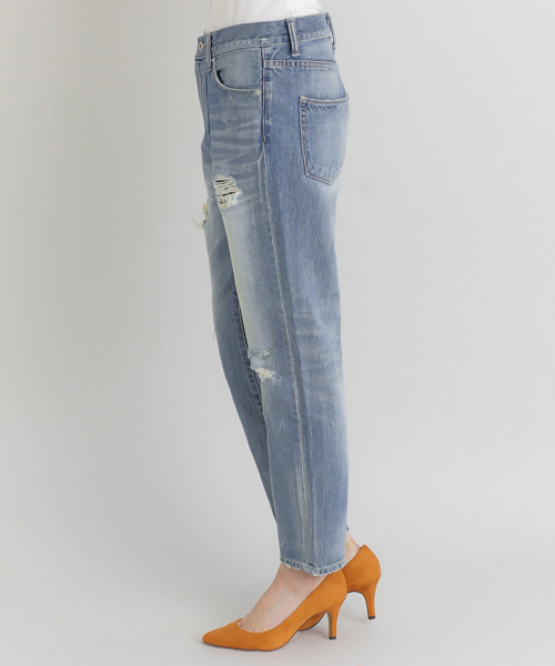 URBAN RESEARCH(アーバンリサーチ)の「UR クラッシュデニムパンツ(デニムパンツ・レディース・インディゴブルー/ホワイト・38/36)」の13枚目の写真