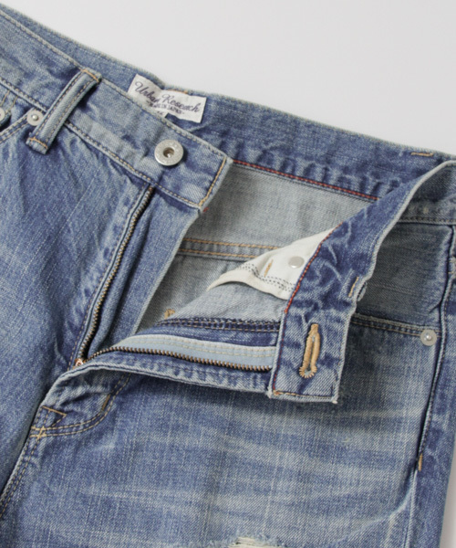 URBAN RESEARCH(アーバンリサーチ)の「UR クラッシュデニムパンツ(デニムパンツ・レディース・インディゴブルー/ホワイト・38/36)」の5枚目の写真