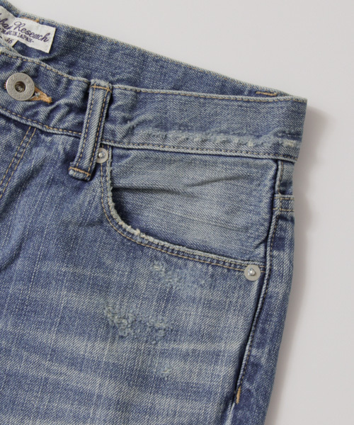 URBAN RESEARCH(アーバンリサーチ)の「UR クラッシュデニムパンツ(デニムパンツ・レディース・インディゴブルー/ホワイト・38/36)」の6枚目の写真