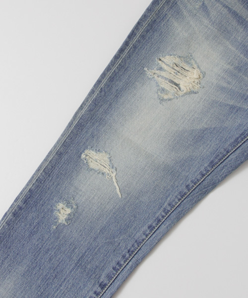 URBAN RESEARCH(アーバンリサーチ)の「UR クラッシュデニムパンツ(デニムパンツ・レディース・インディゴブルー/ホワイト・38/36)」の8枚目の写真