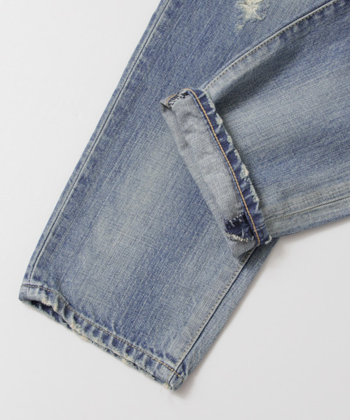 URBAN RESEARCH(アーバンリサーチ)の「UR クラッシュデニムパンツ(デニムパンツ・レディース・インディゴブルー/ホワイト・38/36)」の9枚目の写真