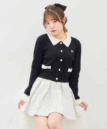 INGNI | 襟付配色金ボタンニットカーディガン(カーディガン/ボレロ)