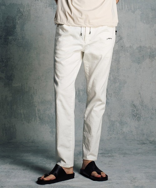 wjk（ダヴルジェイケイ）の「mp14585- thin denim easy イージーデニムパンツ(5224 ds07i)（デニムパンツ・メンズ・ブラック/ホワイト/インディゴブルー・XL/L/M/S）」の8枚目の写真