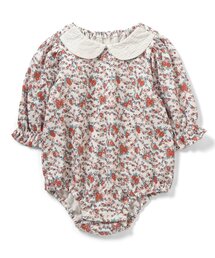 Boribon（ボリボン）の「ナインチェ・プチフルール総柄ボディスーツ（ロンパース）」