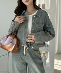 TREOVER（トレオーバー）の「バランス良く着こなせるショート丈デニムジャケット（デニムジャケット）」