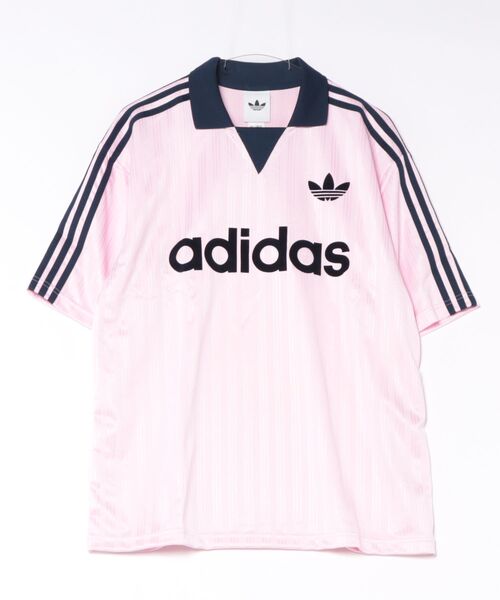 adidas(アディダス)の「【adidas】COLLARED GOALIE(ポロシャツ・レディース・ピンク/サックスブルー/ホワイト・S/M)」の1枚目の写真