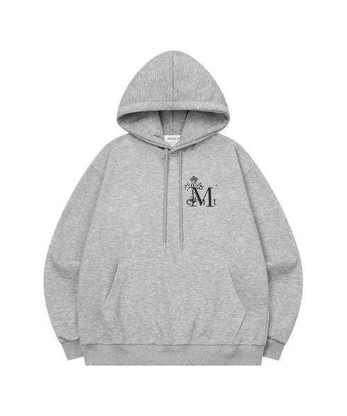 MUCENT(ムセント)の「サハラグラデーションホピクロススモールロゴフードティ男女共用(2カラー)(パーカー・レディース・グレー/ブラック・FREE)」の2枚目の写真