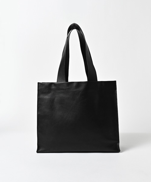 ADAM PATEK（アダムパテック）の「【ADAMPATEK】 water repellent leather medium tote bag  撥水レザーミディアムトートバッグ（トートバッグ・メンズ・ブラック・FREE）」の3枚目の写真