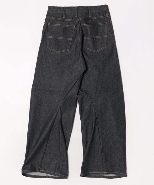 ８(eight)（エイト）の「デニムカーブストレートパンツ（デニムパンツ・メンズ・ブラック/インディゴブルー・MEDIUM/LARGE/X-LARGE）」の3枚目の写真