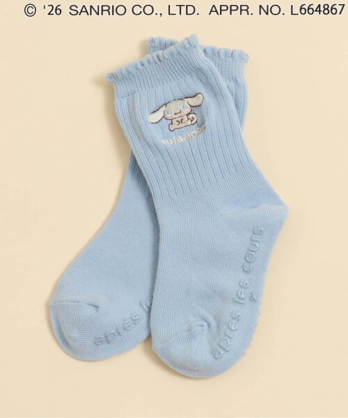 sanrio(サンリオ)の「サンリオキャラクターズソックス(ソックス/靴下・キッズ・ピンク/アイボリー/サックスブルー/ブラック・21/18/15 /12)」の3枚目の写真