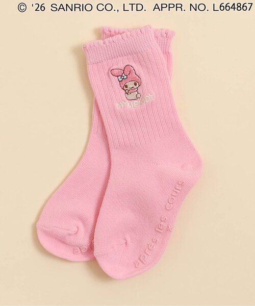 sanrio(サンリオ)の「サンリオキャラクターズソックス(ソックス/靴下・キッズ・ピンク/アイボリー/サックスブルー/ブラック・21/18/15 /12)」の4枚目の写真