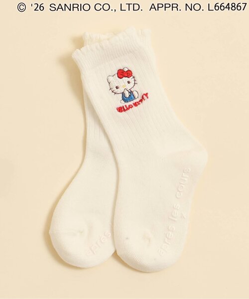 sanrio(サンリオ)の「サンリオキャラクターズソックス(ソックス/靴下・キッズ・ピンク/アイボリー/サックスブルー/ブラック・21/18/15 /12)」の2枚目の写真