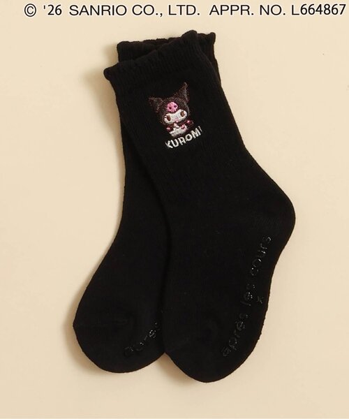 sanrio(サンリオ)の「サンリオキャラクターズソックス(ソックス/靴下・キッズ・ピンク/アイボリー/サックスブルー/ブラック・21/18/15 /12)」の1枚目の写真