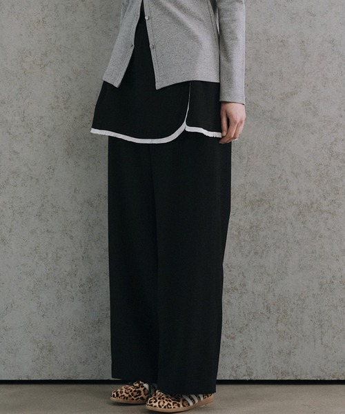 LE CIEL BLEU（ルシェルブルー）の「マルチウェイツイードパンツ / Multi Way Tweed Pants（その他パンツ・レディース・ブラック/グレー・34/36/38）」の4枚目の写真