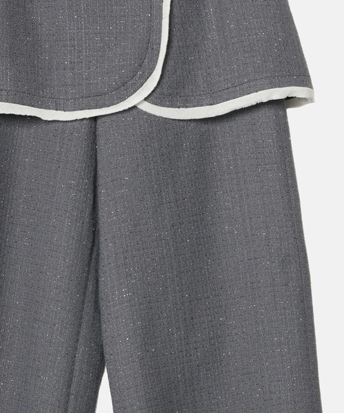 LE CIEL BLEU（ルシェルブルー）の「マルチウェイツイードパンツ / Multi Way Tweed Pants（その他パンツ・レディース・ブラック/グレー・34/36/38）」の13枚目の写真
