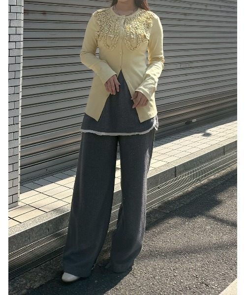 LE CIEL BLEU(ルシェルブルー)の「マルチウェイツイードパンツ / Multi Way Tweed Pants(その他パンツ・レディース・ブラック/グレー・34/36/38)」の17枚目の写真