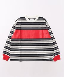 Smoothy（スムージー）の「Smoothy Border Long Sleeves Tee / スムージー ボーダー ロングスリーブ Ｔシャツ（Tシャツ/カットソー）」