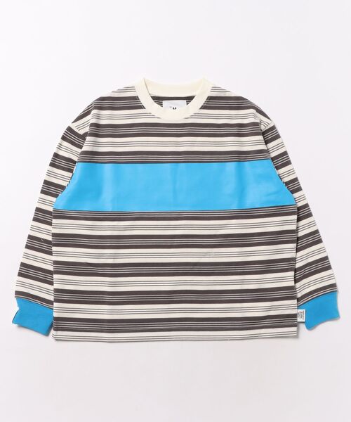 Smoothy(スムージー)の「Smoothy Border Long Sleeves Tee / スムージー ボーダー ロングスリーブ Tシャツ(Tシャツ/カットソー・キッズ・ネイビー系/グレー系その他・LARGE/X-LARGE/MEDIUM)」の11枚目の写真