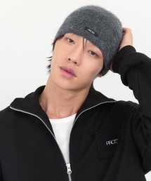 PROCESS（プロセス）の「Hairy Label Beanie - Charcoal（ニットキャップ/ビーニー）」