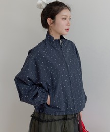 UNE MANSION（ユヌマンション）の「【2026SS新作アイテム】フラワーハイネックジップアップジャンパー（その他アウター）」