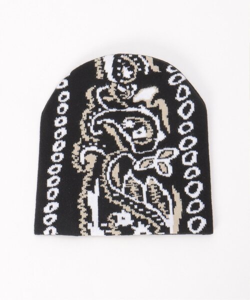 VENCEEXCHANGE（ヴァンスエクスチェンジ）の「ペイズリービーニーニット帽（ニットキャップ/ビーニー・メンズ・ベージュ/ピンク/ブラック・フリー）」の9枚目の写真