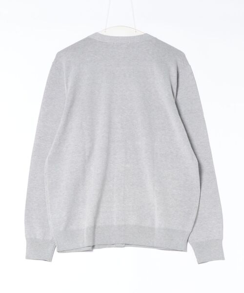 SUITIST(スーティスト)の「【ウォッシャブル】スーティスト バンブーニット Vネック カーディガン(カーディガン/ボレロ・メンズ・ネイビー/ブラック/ライトグレー・LARGE/MEDIUM/X-LARGE)」の4枚目の写真