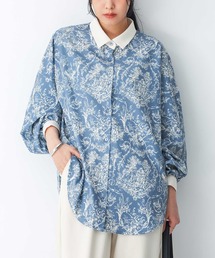 トワルドジュイ柄シャツ