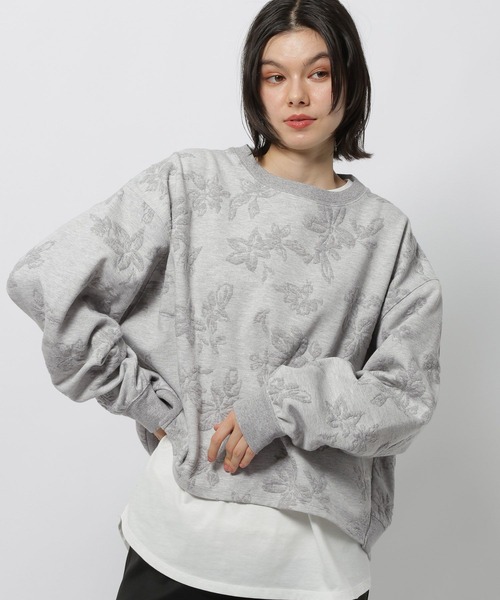 セール】フラワージャガードプルオーバー（Tシャツ/カットソー）｜niko