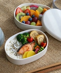 HAKOYA（ハコヤ）の「HAKOYA さっと洗えるミニオーバル弁当 premium 560ml（お弁当箱）」