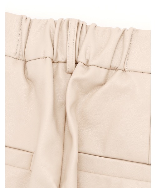 Little sunny bite(リトルサニーバイト)の「【8】【little sunny bite】fake leather pants(その他パンツ・レディース・クリーム/オレンジ・SMALL)」の12枚目の写真