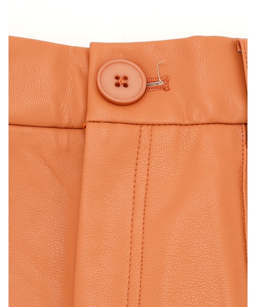 Little sunny bite(リトルサニーバイト)の「【8】【little sunny bite】fake leather pants(その他パンツ・レディース・クリーム/オレンジ・SMALL)」の18枚目の写真
