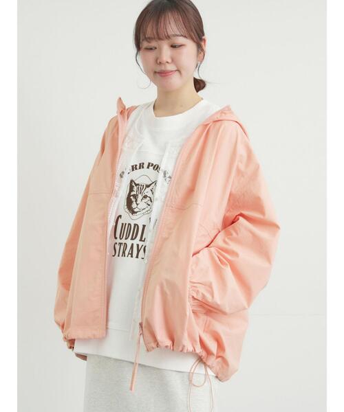 Samansa Mos2(サマンサ モスモス)の「【撥水加工】マウンテンパーカー(ブルゾン・レディース・ピンク/ベージュ/ネイビー・F)」の4枚目の写真