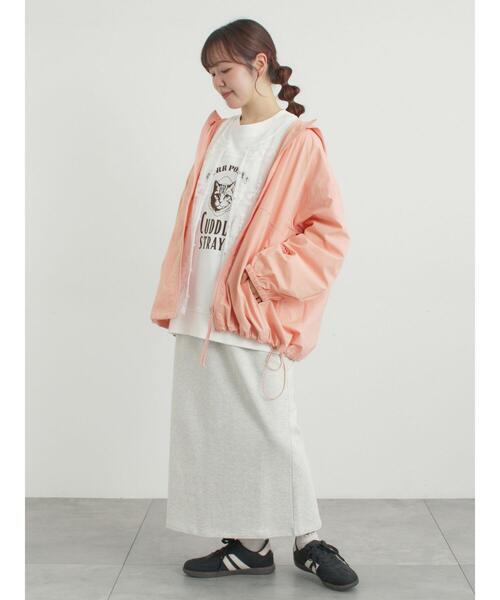 Samansa Mos2(サマンサ モスモス)の「【撥水加工】マウンテンパーカー(ブルゾン・レディース・ピンク/ベージュ/ネイビー・F)」の7枚目の写真