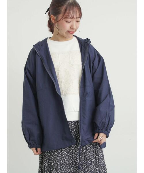 Samansa Mos2(サマンサ モスモス)の「【撥水加工】マウンテンパーカー(ブルゾン・レディース・ピンク/ベージュ/ネイビー・F)」の9枚目の写真