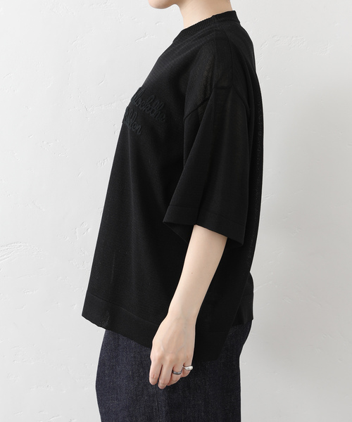 JOURNAL STANDARD LUXE（ジャーナルスタンダード　ラックス）の「シアー T（ニット/セーター・レディース・ホワイト/ブラック・FREE）」の12枚目の写真