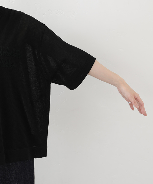 JOURNAL STANDARD LUXE（ジャーナルスタンダード　ラックス）の「シアー T（ニット/セーター・レディース・ホワイト/ブラック・FREE）」の16枚目の写真