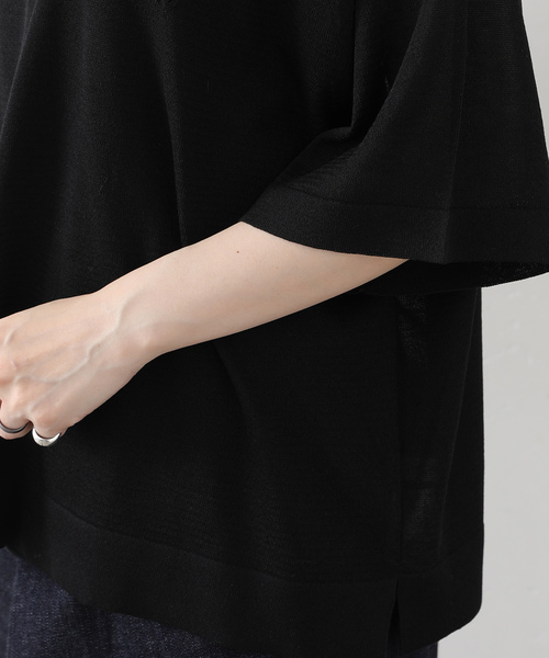 JOURNAL STANDARD LUXE（ジャーナルスタンダード　ラックス）の「シアー T（ニット/セーター・レディース・ホワイト/ブラック・FREE）」の18枚目の写真