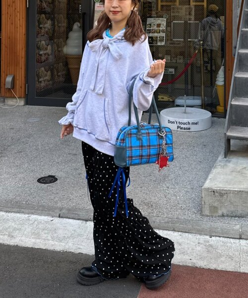 CIAOPANIC TYPY(チャオパニックティピー)の「【HELLO.SANFRANCISCO/ハローサンフランシスコ】ドット柄シャーリングパンツ(その他パンツ・レディース・ホワイト/ブラック・SMALL/MEDIUM)」の16枚目の写真