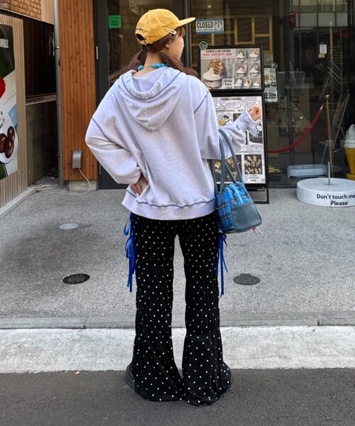 CIAOPANIC TYPY(チャオパニックティピー)の「【HELLO.SANFRANCISCO/ハローサンフランシスコ】ドット柄シャーリングパンツ(その他パンツ・レディース・ホワイト/ブラック・SMALL/MEDIUM)」の18枚目の写真