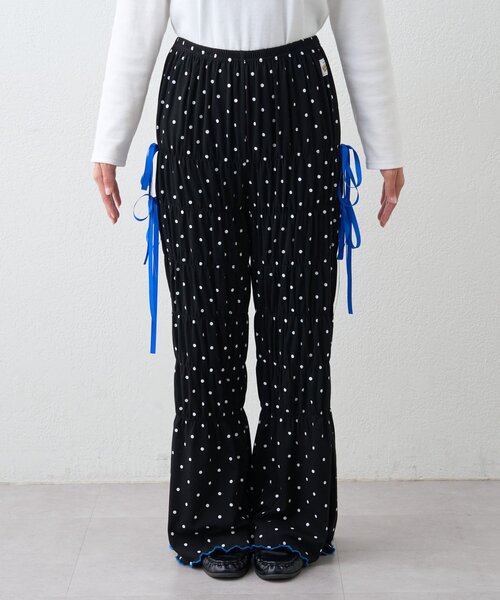 CIAOPANIC TYPY(チャオパニックティピー)の「【HELLO.SANFRANCISCO/ハローサンフランシスコ】ドット柄シャーリングパンツ(その他パンツ・レディース・ホワイト/ブラック・SMALL/MEDIUM)」の19枚目の写真