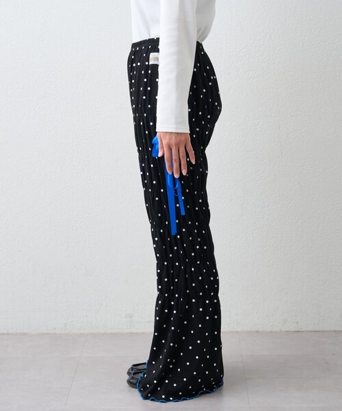 CIAOPANIC TYPY(チャオパニックティピー)の「【HELLO.SANFRANCISCO/ハローサンフランシスコ】ドット柄シャーリングパンツ(その他パンツ・レディース・ホワイト/ブラック・SMALL/MEDIUM)」の20枚目の写真