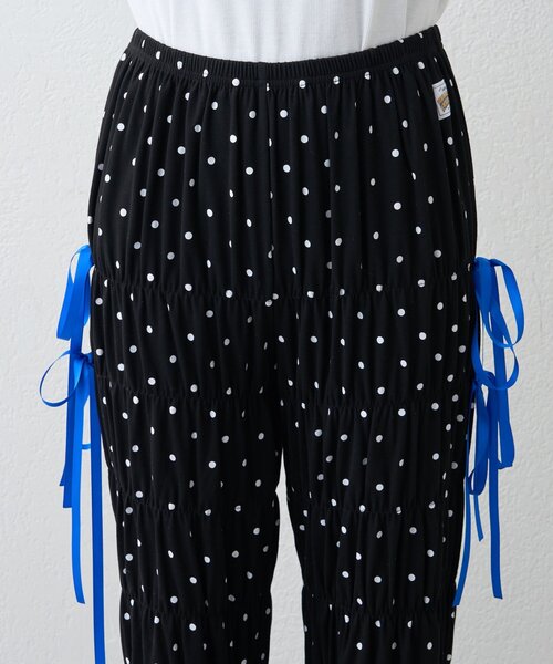 CIAOPANIC TYPY(チャオパニックティピー)の「【HELLO.SANFRANCISCO/ハローサンフランシスコ】ドット柄シャーリングパンツ(その他パンツ・レディース・ホワイト/ブラック・SMALL/MEDIUM)」の22枚目の写真